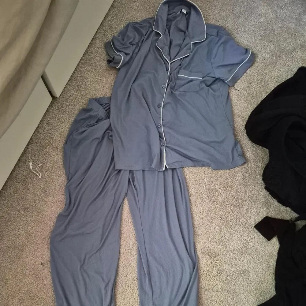 Nicole-miller Women's Blue and White Pajamas